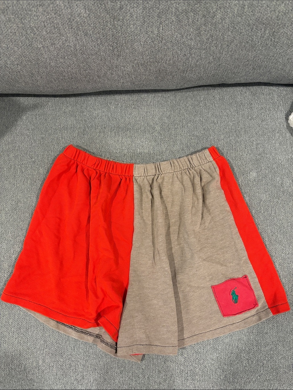 Urban Outfitter Reconstructed patch Polo Sweatshorts